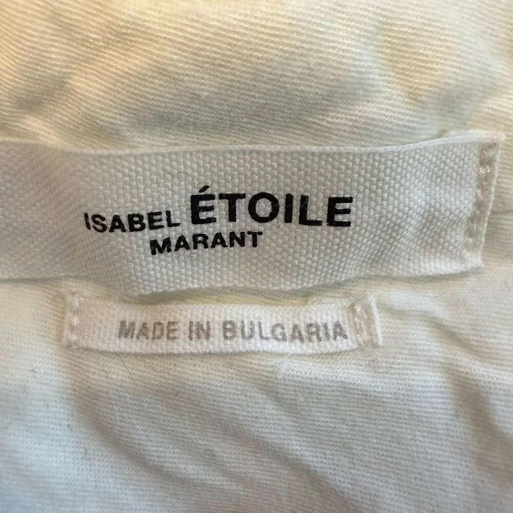 Isabel Marant Etoile Men's High Rise Straight Leg Casual Chino Pants 38 Pleated